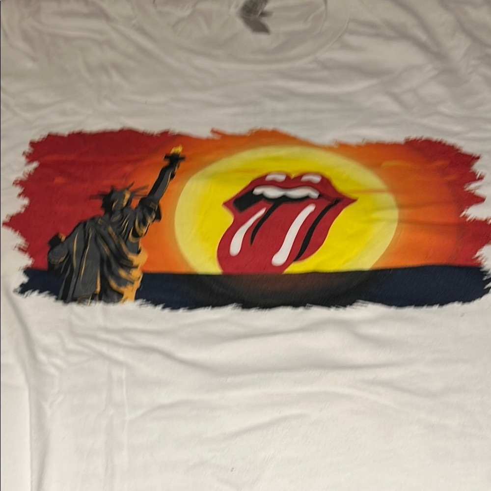 White Rolling Stones  T-Shirt No Filter Tour